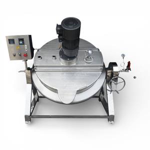 Marmite de cuisson industrielle à mélange, chauffée à la vapeur et électriquement, avec enveloppe chauffante, 100L, 500L, 800L - Product Image 2
