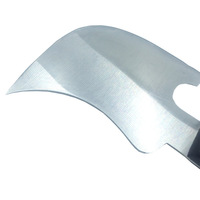 Spatule de lissage professionnelle en acier inoxydable à lame en croissant pour soudure de revêtements de sol en PVC