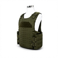 Gilet tactique UHMWPE IIIA avec doublure, porte-plaques modulaire découpé au laser, ajustable, à libération rapide, couverture avant et arrière