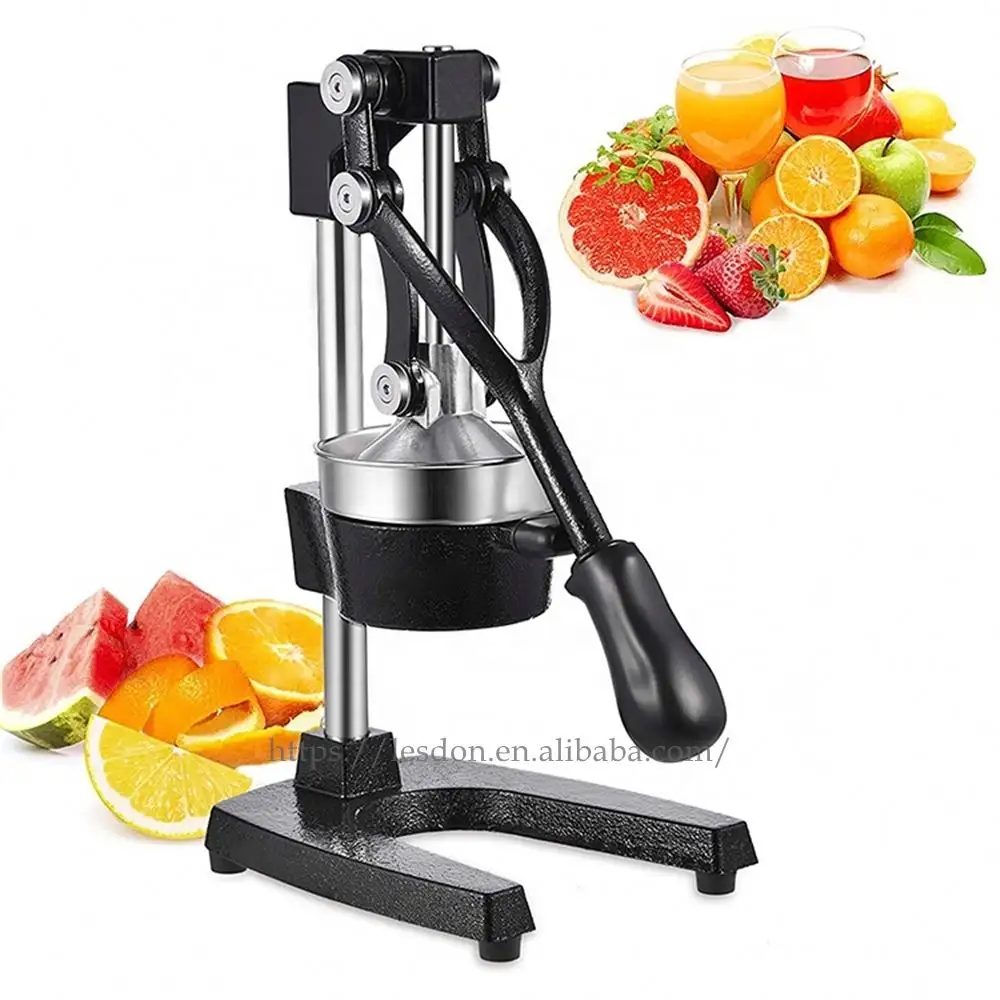 Commercial Orange Pomegranate Lemon Squeezer Citrus Juice Machine Manual Cold Press Slow Juicer