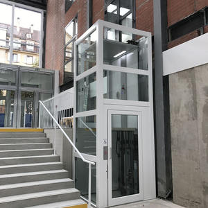 ลิฟต์บ้านแบบกลางแจ้ง 5 ชั้น รับน้ำหนัก 400 กก. แบบไม่มีปล่องลิฟต์ ระบบดึงดัน - Product Image 1