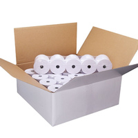 Rouleaux de papier autocollant d'impression à jet d'encre haute brillance de taille personnalisée pour étiquettes d'emballage de bordereau d'expédition auto-adhésifs