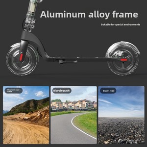 Monopattino Elettrico in Lega di Alluminio per Adulti <span class=keywords><strong>e</strong></span> Studenti, Pieghevole, con Ammortizzatori, Ruote Grandi, Portatile, 300W - Product Image 5
