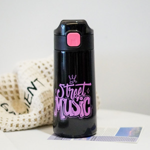 Nouvelle gourde portable d'extérieur avec corde, pratique, pour enfants, 500 ml, mignonne, en acier inoxydable 316, tasse thermos sous vide - Product Image 6