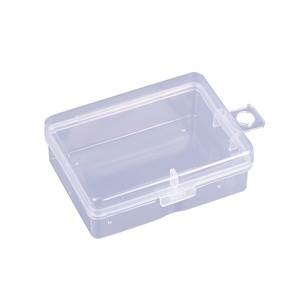 Boîte de rangement en plastique transparent 6,9x5x2,4 cm, conteneur rectangulaire en PP verrouillable pour petites pièces, bac de rangement pour piles - Product Image 1