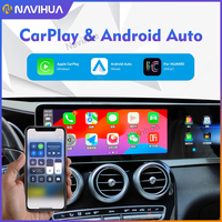 Nuevo NaviHua para Mercedes Benz C GLC W205 X253 Radio de Coche con Android y Doble Pantalla Navegador GPS para Automóvil Unidad Principal de Carplay Monitor