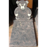 Monument funéraire en granit naturel, sculpture de cœur simple de style européen moderne, avec des motifs de tombes modernes
