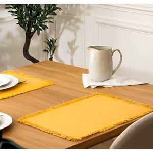 MANTO DE MESA DE ALGODÓN MAHA 45X30 CM AMARILLO - Product Image 1