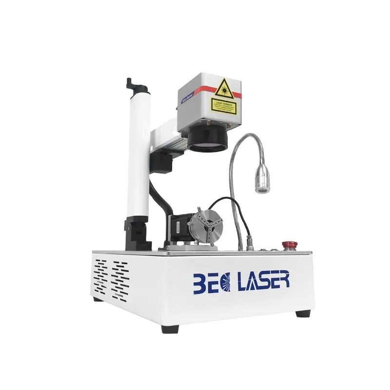 Mini machine de marquage laser à fibre 3D de 20W, outils matériel acier, titane cooper, pièces électroniques en plastique