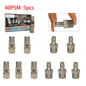 C-type Iron Threaded Air <b>Quick</b> Disconnect PSM Self-locking Pneumatic Coupling Coupler - Product Image 3