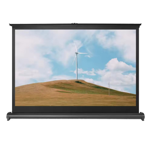 4:3 고화질 휴대용 50 인치 4K 화이트 미니 테이블 프로젝션 스크린 소형 접이식 모바일 야외 프로젝터 스크린 - Product Image 4