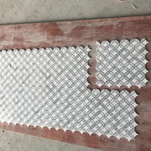 Sang trọng bằng tia nước đá cẩm thạch Gạch <span class=keywords><strong>Mosaic</strong></span> đá tự nhiên thiết kế cho phòng tắm và phòng khách nội thất sàn - Product Image 5