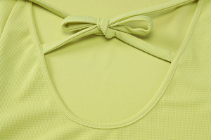 Vestido Casual de Fiesta para Mujer, Personalizable, Sexy, de Cintura Baja, Transpirable, Teñido, de Verano, con Espalda Descubierta y Cuello Halter, Ajustado al Cuerpo - Product Image 5