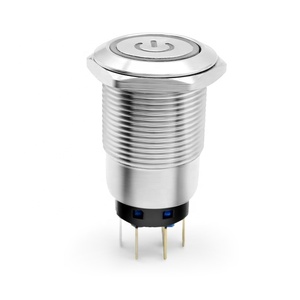 Mini interrupteur à boutons poussoirs en métal <span class=keywords><strong>Benlee</strong></span> 16mm 19mm 22mm DC AC IP65 étanche interrupteurs à bouton-poussoir momentané bouton de démarrage - Product Image 3