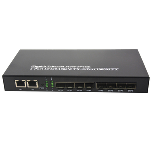 Công tắc <span class=keywords><strong>Ethernet</strong></span> Gigabit 2 cổng, với 8 khe cắm SFP (1000m), không được quản lý, không có Bộ thu phát - Product Image 1