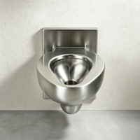 Toilette murale moderne en acier inoxydable 304 avec siphon en P, durable pour les toilettes publiques et les prisons