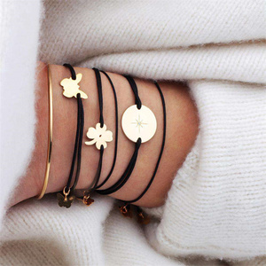 Pulsera de mariposa para mujer, brazalete de cadena de <span class=keywords><strong>acero</strong></span> <span class=keywords><strong>inoxidable</strong></span> chapado en oro, 18 k, 2022 - Product Image 6