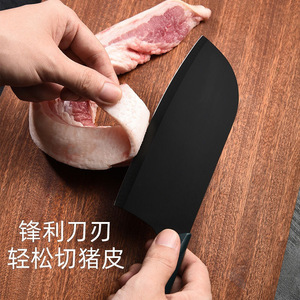 Stainless Steel Kitchen Knife 17.5 Cm Straight Edge Polished Blade For Slicing Meat And Fruit Home Use - Product Image 1