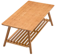 Mobilier de salon moderne en bambou table TV canapé bureau table basse avec centre latéral design pour usage domestique