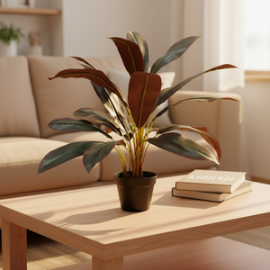 ต้นคอร์ไดไลน์ประดิษฐ์สไตล์นอร์ดิก  วัสดุพลาสติกสัมผัสเหมือนจริง ขนาด 65 ซม. 21 ใบ  ตกแต่งภายในและภายนอกอาคาร เป็นมิตรต่อสิ่งแวดล้อม - Product Image 3