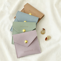 Pochette en cuir PU avec logo personnalisé en relief, pochette à bijoux en cuir, sac à bijoux en PU, sac de rangement pour bague, collier, porte-cadeau