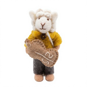 El Mejor Muñeco de Fieltro de Cordero del Himalaya, Decoración Navideña Hecha a Mano, Adorno Ecológico para Colgar en la Pared, Tamaño Personalizado, Tradicional - Product Image 2