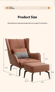 Poltrona Moderna per Soggiorno, Set di Piccole Sedie per Camera da Letto <span class=keywords><strong>e</strong></span> Appartamento - In Offerta - Product Image 2