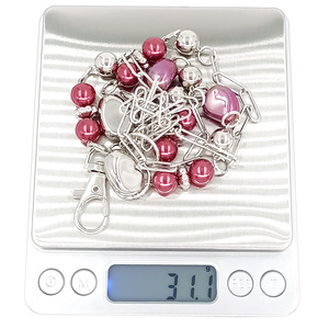 Chaîne de téléphone <span class=keywords><strong>portable</strong></span> <span class=keywords><strong>en</strong></span> verre et perles baroques de couleur nouvelle 2022, style vintage, bouton facile à tirer, badge <span class=keywords><strong>collier</strong></span> - Product Image 5