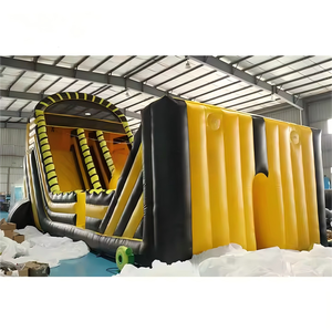 Tirolesa inflable <span class=keywords><strong>para</strong></span> el hogar, trampolín, Parque Deportivo, centro comercial, parque infantil al aire libre, juego deportivo <span class=keywords><strong>para</strong></span> niños y <span class=keywords><strong>adultos</strong></span>, hecho de PVC - Product Image 3