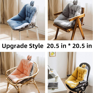 A287 Asiento de Escritorio de <span class=keywords><strong>Relleno</strong></span> Firme Gris, Cojín de Silla de Oficina, Cojín de Asiento Comodidad Premium con Costuras Bonitas - Product Image 5