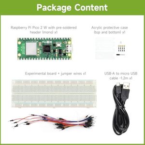 Aismartlink 入门套件，兼容 Raspberry <span class=keywords><strong>Pi</strong></span> 2 W 微控制器板，基于官方 RP2350 芯片 - Product Image 2