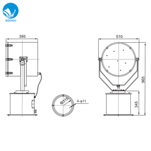 ไฟฉายค้นหาทางทะเล TG27 1000W 220V ควบคุมด้วยมือสำหรับเรือ - Product Image 2