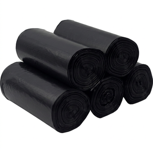 ถุงขยะดำแบบหนาพิเศษสำหรับใช้ในครัวเรือนและเชิงพาณิชย์ ขนาด 30L-240L ถุงขยะขนาดใหญ่ แข็งแรงทนทาน พิมพ์ลายกราเวียร์ - Product Image 1