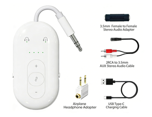Nouveau Dongle Sans Fil <span class=keywords><strong>Multipoint</strong></span> Qualcomm 2026 avec Récepteur et Émetteur Audio HiFi 5.4 pour Voiture, Stéréo Domestique, Avion, Télévision - Product Image 1