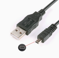 Câble magnétique USB A vers Micro USB personnalisé, en cuivre pur, 1 m, noir, pour la charge et le transfert de données, compatible OPPO MP3 MP4 Mini 8P, OEM ODM personnalisé