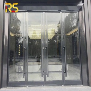 <span class=keywords><strong>Puerta</strong></span> de Entrada Principal Decorativa para Hotel de Lujo, <span class=keywords><strong>Puerta</strong></span> de Acero Inoxidable con Corte Láser y Vidrio para Hostelería y <span class=keywords><strong>Restaurantes</strong></span> - Product Image 4
