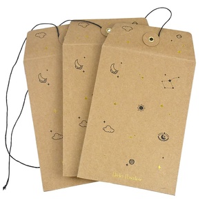 Sac de documents personnalisé écologique avec logo, enveloppe en papier kraft brun A4 pour l'emballage de t-shirts - Product Image 2