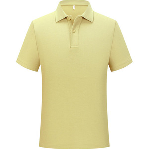 Promotional Polo Shirt Solid Color Polyester Short Sleeve Work Uniform Daily Use - Product Image 3