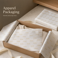 Papier de soie personnalisé imprimé à l'or 50x70cm, papier de soie en fibre de luxe, logo personnalisé pour vêtements, emballage cadeau de Noël
