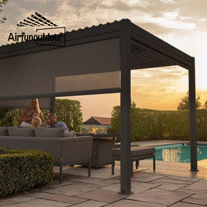 4x3 Pergola extérieure en aluminium bioclimatique <span class=keywords><strong>de</strong></span> jardin étanche <span class=keywords><strong>de</strong></span> taille OEM avec persienne - Product Image 2