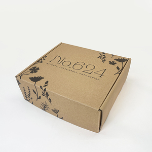 Boîte d'expédition en <span class=keywords><strong>carton</strong></span> kraft recyclable avec logo personnalisé en relief, imprimée avec du papier artistique, emballage en <span class=keywords><strong>carton</strong></span> ondulé pour l'envoi postal et l'expédition - Product Image 3