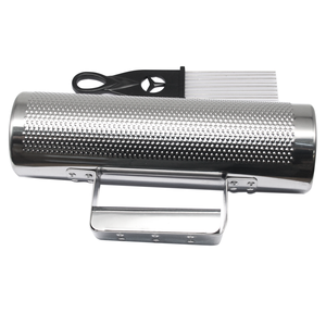 Juego de raspadores para guiro de 10 pulgadas de largo, cilindro hueco de acero inoxidable con mango lateral para percusionistas latinos - Product Image 2