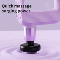 Pistolet de massage musculaire électrique multifonctionnel mini, 4 têtes de massage, contrôle de la vitesse, pour hommes/femmes, nouveau modèle intelligent