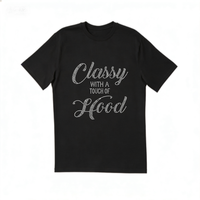 Transferts thermocollants personnalisés en strass, design tendance pour T-shirt