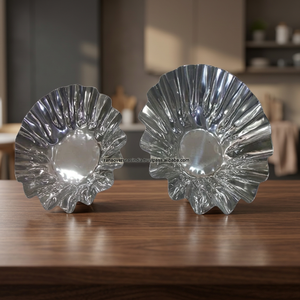 Plato para Frutas Ecológico de Aluminio Pulido y Madera para Decoraciones de Boda - Product Image 2