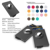 CardHoda Aluminium-Legierung RFID-Blockierende Kreditkartenbörse für Apple Airtags Modisches Design Ohne Verschluss 6 Zoll 15mm
