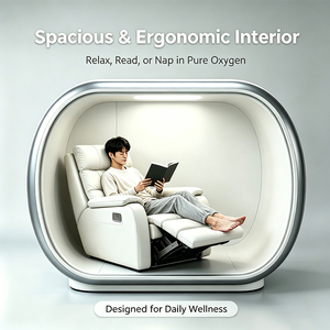 Hard Shell 2.0ATA Micro Hyperbaric Oxygen Single Sofa Cabin Health Care Muscle Relaxation Physical Recovery Dual-Screen Control - Product Image 5
