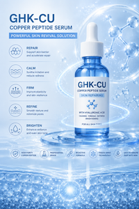 Cosmetic Raw Ghk-Cu Face Serum <b>Copper</b> Peptide Peptides <b>Powder</b> <b>Copper</b> Ghk Cu 99% Lyophilized <b>Powder</b> - Product Image 3