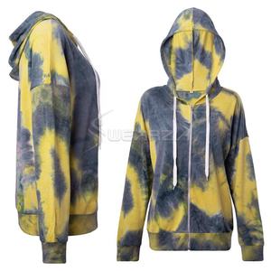 2025 nouveauté respirant sweat personnalisé cravate teinture à capuche femmes personnalisé conçu goutte épaule - Product Image 2