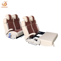 Siège de camping-car de haute qualité, facilement inclinable, convertible, fonctionnel, luxueux, imperméable, en cuir microfibre pour fourgon Vito